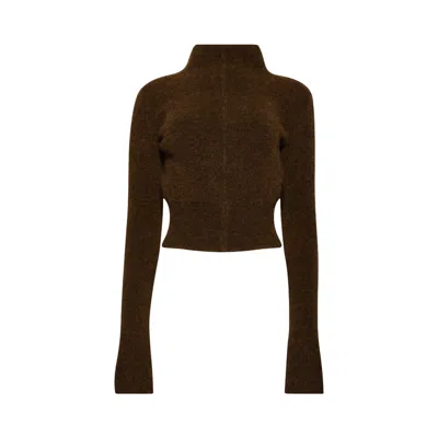 Pre-owned Rick Owens Headon Pull Top 'honey' In Brown