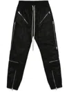 Rick Owens Men's Headon Joggers Leather Trousers In Black