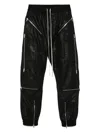 Rick Owens Men's Headon Joggers Leather Trousers In Black