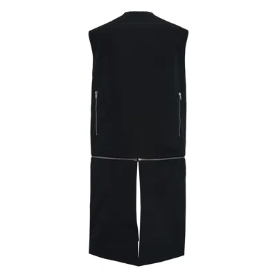 Rick Owens Headon Utility Vest Poly Cotton In Black