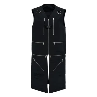 Rick Owens Headon Utility Vest Poly Cotton In Black