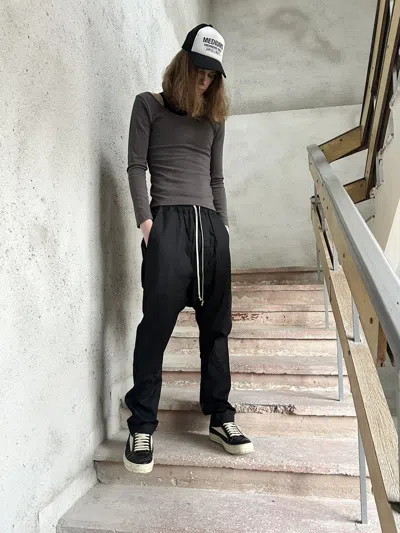 Pre-owned Rick Owens Heavy Cotton Pants Ss24 Lido