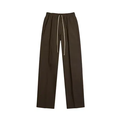 Pre-owned Rick Owens Heavy Poplin Dietrich Drawstring Pant 'dark Dust' | Black | Men's Size 48