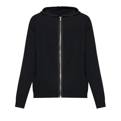Pre-owned Rick Owens Heavy Wool Zipped Hoodie 'black' | Men's Size L