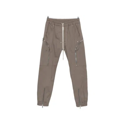 Rick Owens Heizer Drawstring Cargo Pants In Animal Print