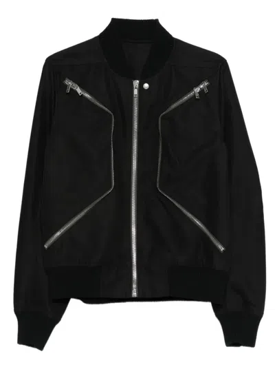 Rick Owens Heizer Flicght Jacket In Black