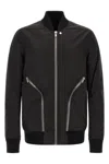 Rick Owens 'heizer Flight' Bomber Jacket In Black