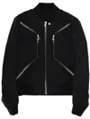 Rick Owens Heizer Flight Bomber Jacket In Black