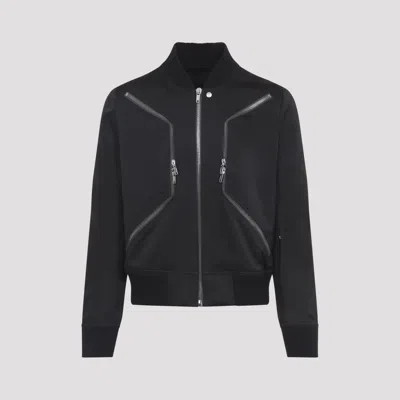 Rick Owens Heizer Flight Jacket In Black