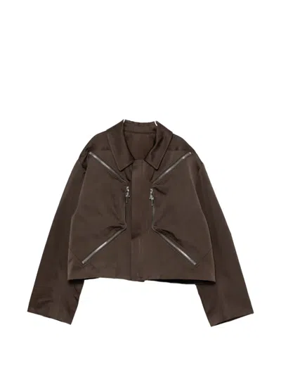 RICK OWENS ZIP BLIXA MAC JACKET