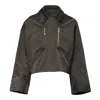 Rick Owens Heizer Mac Jacket Tech Duchess In Green