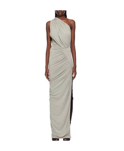 Rick Owens Off-white Hera Maxi Dress In 08 Pearl