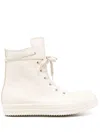 Rick Owens Off-white High Sneakers In Neutral