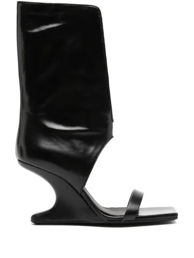 Rick Owens High Heel Sandals In Black
