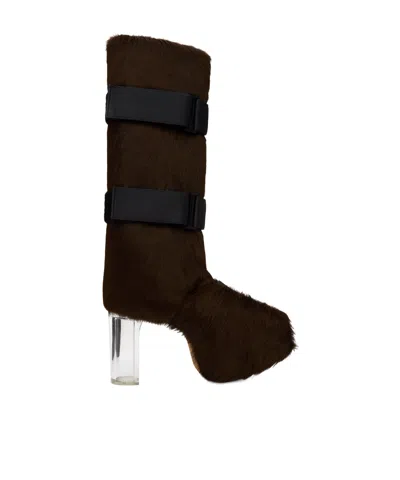 Rick Owens High-heeled Boots In Black