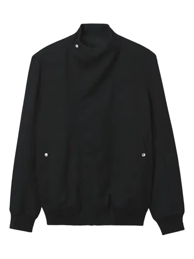 RICK OWENS HIGH-NECK ASYMMETRICAL JACKET