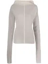 Rick Owens High-neck Extra Long-sleeves Jumper In Grau
