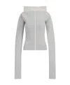 Rick Owens High-neck Extra Long-sleeves Jumper In Gray