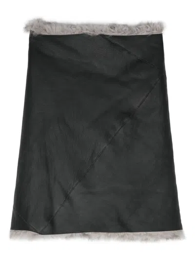 RICK OWENS RICK OWENS HIGH NECK PADDED PONCHO