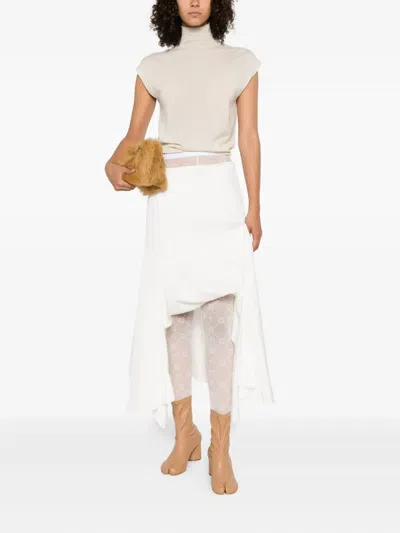 Rick Owens High-neck Sleeveless Top In White
