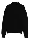 Rick Owens High-neck Sweater In Black