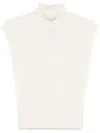 Rick Owens High-neck Vest In Neutrals