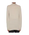 Rick Owens High-necked Sweater In Gray