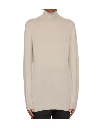 Rick Owens High-necked Sweater In Gray