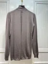 Rick Owens High-necked Sweater In Gray