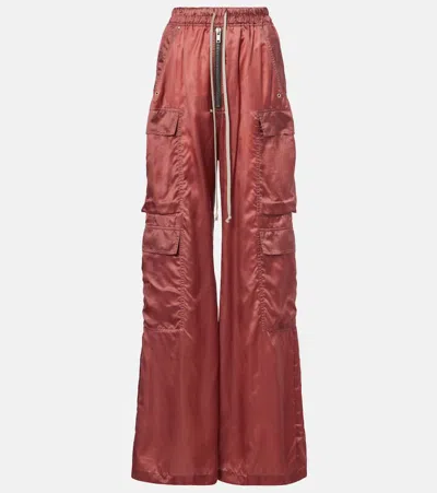 Rick Owens High-rise Cargo Pants In Pink