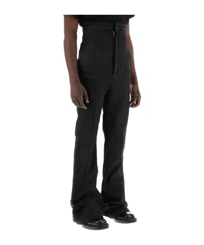 Rick Owens High-rise Casual Pants In Black