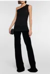 Rick Owens Wide-leg Velvet Pants In Black