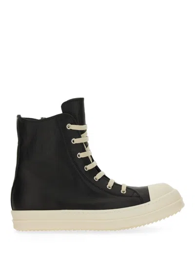 Rick Owens High Sneakers. In White