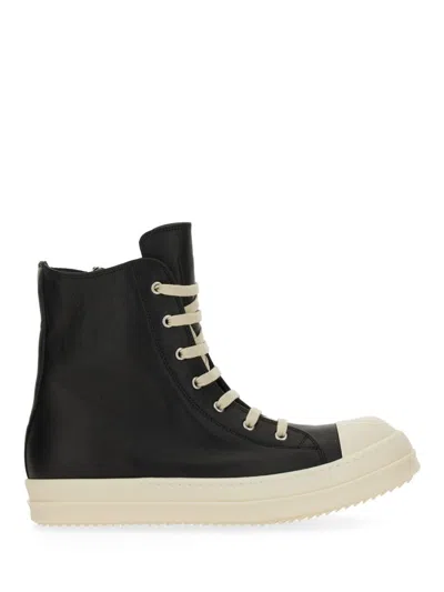 RICK OWENS HIGH SNEAKERS.