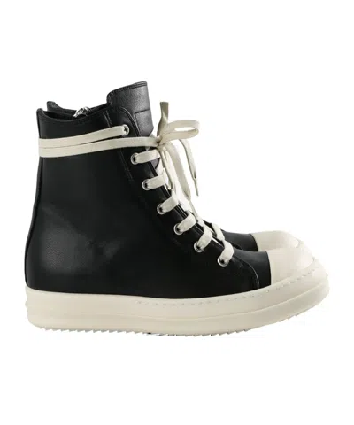 Rick Owens Round Toe High Top Casual Shoes