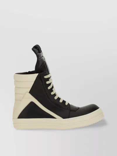 Rick Owens High-top Silhouette Sneaker With Contrast Sole In Orange