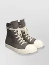 Rick Owens High-top Sneakers In Nubuck In White