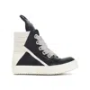 Rick Owens Jumbolace Geobasket Sneakers Men In Black
