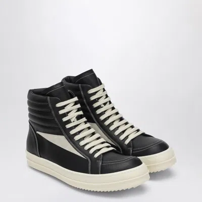 Rick Owens High Vintage Black/white Leather Sneaker