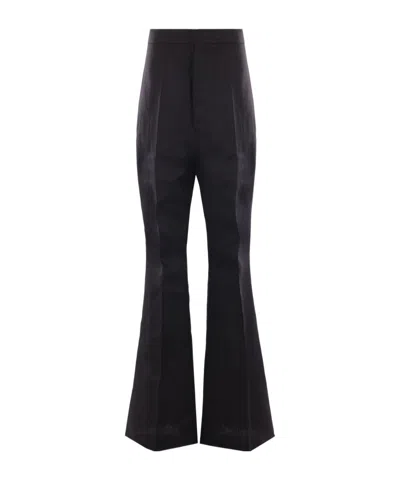 Rick Owens High Waist Casual Pants In Black