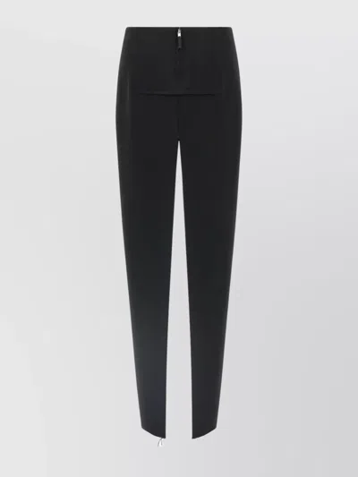 Rick Owens High Waist Skirt Back Slit In Black