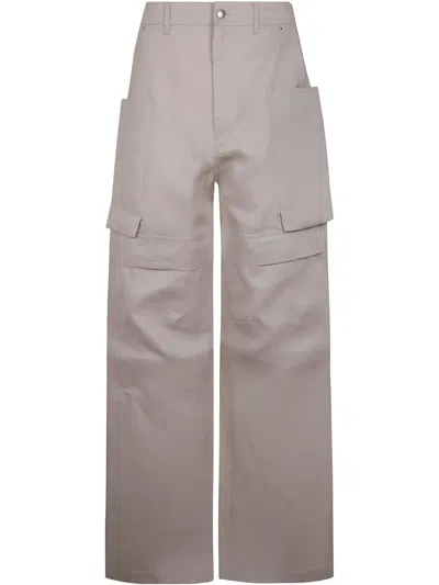 RICK OWENS HIGH-WAIST TROUSERS