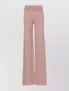 Rick Owens High Waist Wide Leg Trousers In Pink
