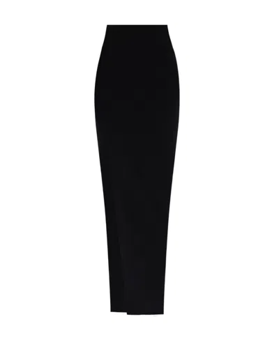 Rick Owens High-waisted Asymmetric Skirt In Black