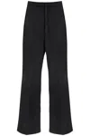 RICK OWENS HIGH-WAISTED BOOTCUT JEANS WITH A