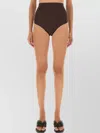 Rick Owens High-waisted Seamless Swimwear And Beachwear In Brown