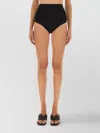 Rick Owens High-waisted Shorts Featuring Seam Detailing In Black