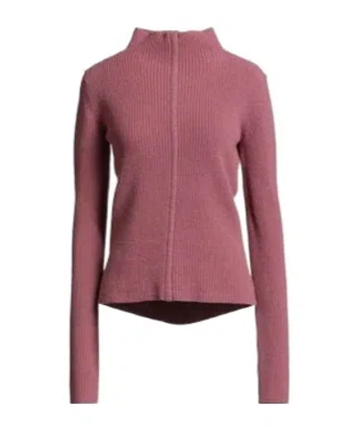 Rick Owens High-neck Long-sleeved Sweater In Pink
