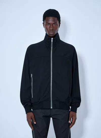 Rick Owens High-neck Zip-up Jacket In Black