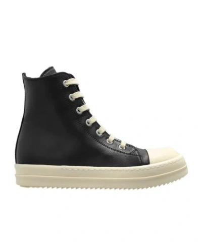 Rick Owens High-top Sneakers In Black